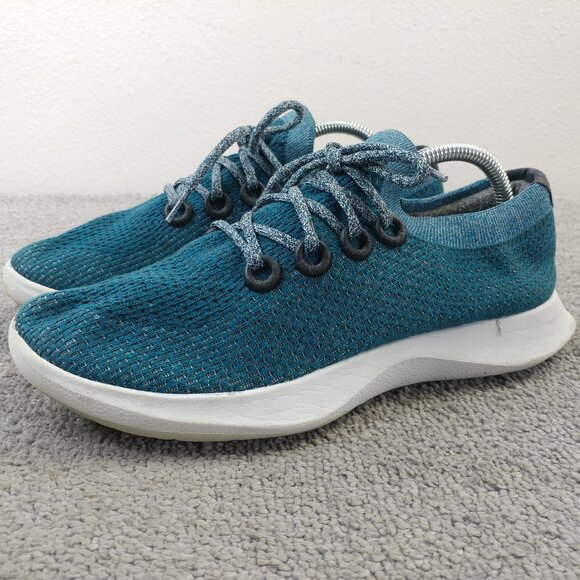 Allbirds Tree Dasher Womens Size 10.5 Running Shoes Blue NO INSOLES - Picture 1 of 9
